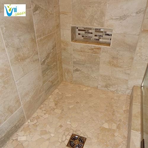 Uni-Green Ready Tile Small Shower Niche Footrest 16" x 8" x 4"（Inside 14" × 6" × 4"） for Foot Rest and Soap Holder Recessed Wall Niche Insert, Tileable Niche for Shower Shaving.