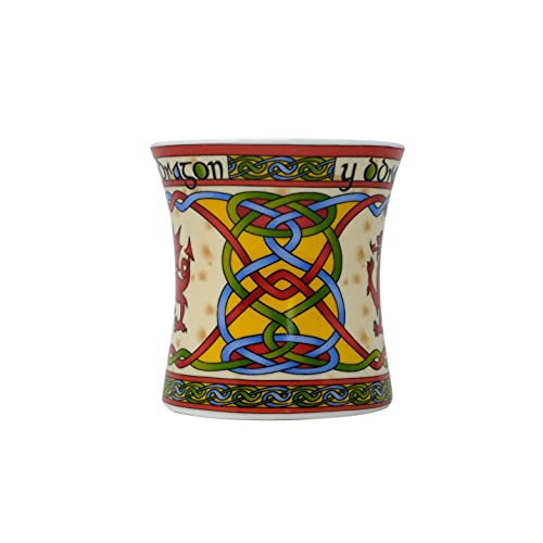 Royal Tara Set of 2 Welsh Dragon Coffee Mug Cymru - Wales Celtic Design New Bone China Cup Ceramic - 11 oz