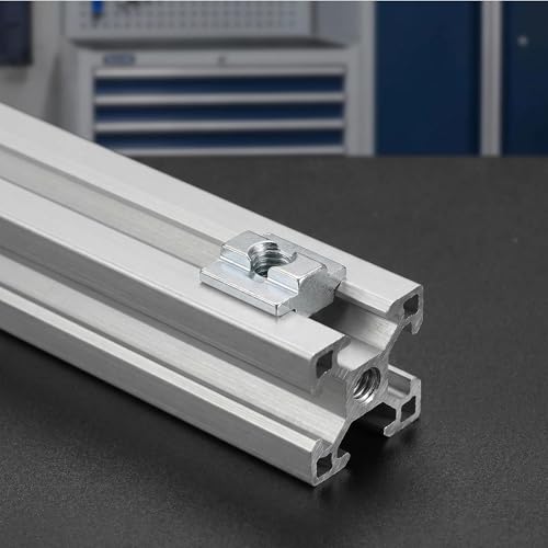 30 pack RiseDirectly M6 T-nuts for 4040 aluminum extrusion T-slots, carbon steel hardware for 3D printer and CNC builds