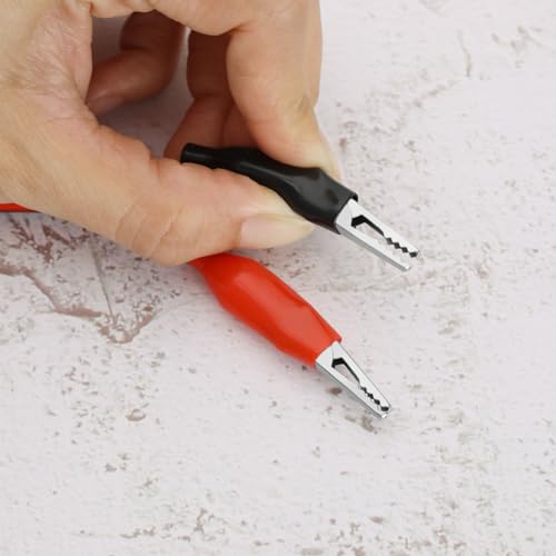 ECSiNG 2 Pieces Alligator Clip Test Cable SMA Male to Alligator Clip Test Lead RF Cable Connection Line RG316 Cable for Electrical Testing Work in Laboratory