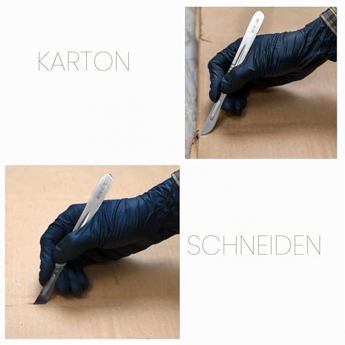 Scalpel Blades Figure 21 with Carbon Steel for Scalpel Holder No. 4 Replacement Blades Individually Sterile Packed Pack of 10