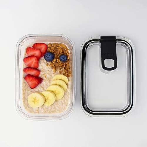carrotez Clear Food Containers, Easy-Open Lids, 2.7 Cup (650ml) - 4 Pack 2.7 Cup (4 Pack)
