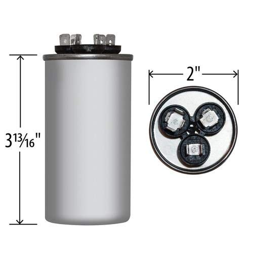 [Australia - AusPower] - 45 + 5 x 370/440 VAC Round Dual Run Capacitor by JARD # 12788 