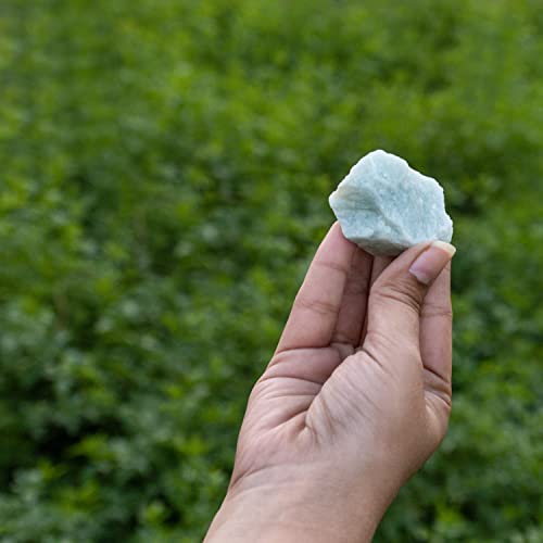 Amazonite Crystal - Bulk Rough Stones and Crystals - Rock Tumbler - Polished Rocks - Raw Crystals - Stones - Rocks for Tumbling - Table Decor - Crystal Gifts
