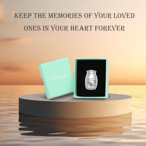Tree of Life/Butterfly/Rose Flower/Wings/Heart Mini Urns for Ashes Stainless Steel Pet/Human Ash Small Urns cremation keepsakes for ashes HeartDad 30*20mm