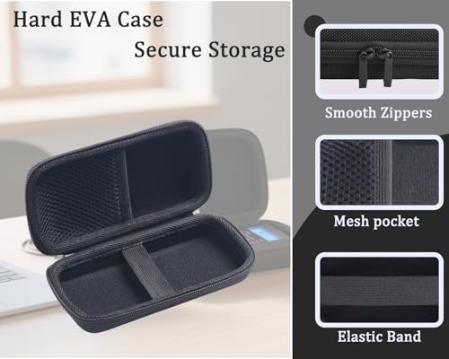 inDomit black protective travel case compatible with Sam and Colby XPLR Spirit Box, case only