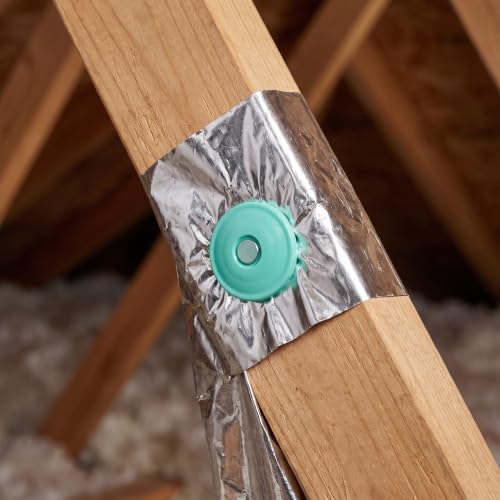 ABOOFAN 1.5-inch galvanized roofing nails with green plastic caps, ring shank for house wrap and roofing felt