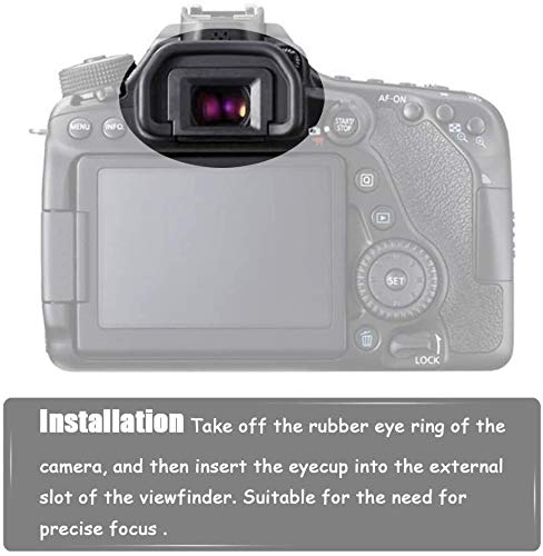 EB Eyecup for Canon EOS 90D 80D 70D 60D 50D 40D 20D 5DII 6DII Camera 2-Pack