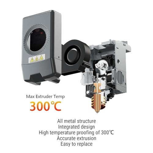 LICAEVEY 3PCS AD5X Hotend Nozzle 0.8MM All Metal, Hotend Nozzles Set with Enhanced Heat Dissipation Block for Stable Printing with Various Filaments