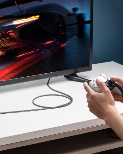 Anker HDMI Cable 8K@60Hz, 6.6FT Ultra High Speed 4K@120Hz 48Gbps Ultra HD, HDMI Cable Support Dynamic HDR,eARC,Dolby Atmos,Compatible with PlayStation 5,Xbox Series X,Samsung TVs (Pack of 2) 6.6 Feet (Pack of 2)