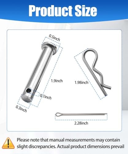 LALBLCLD 4-pack clevis pin and clip kit, 532132673 and 532003146 replacement pins visibly arranged together