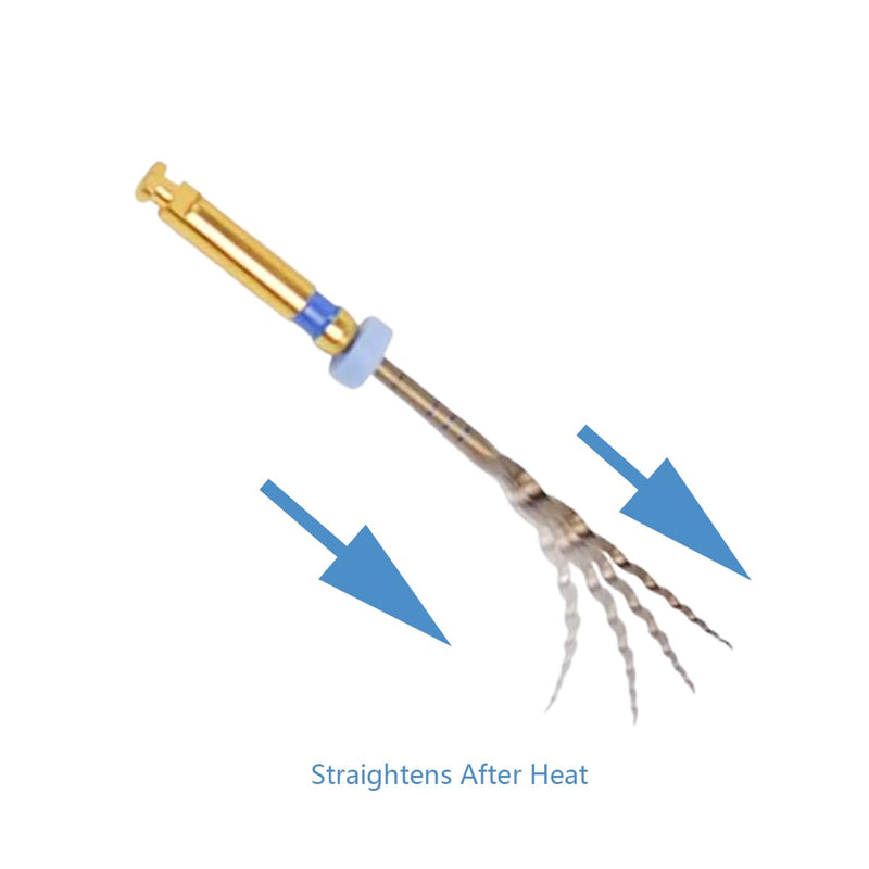 [Australia - AusPower] - Dental Endo Rotary File X-Pro Gold Taper 12PCS Niti Endodontic Root Canal Files (2Packs 25MM Assort) 2Packs 25MM Assort 
