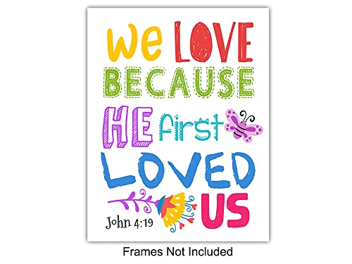 Bible Verse Wall Decor - Christian Wall Decor - Religious Art - Scripture Art - Psalms, Proverbs - Spiritual Inspirational Christian Gifts for Women - Girls Bedroom Artwork - God Decoration