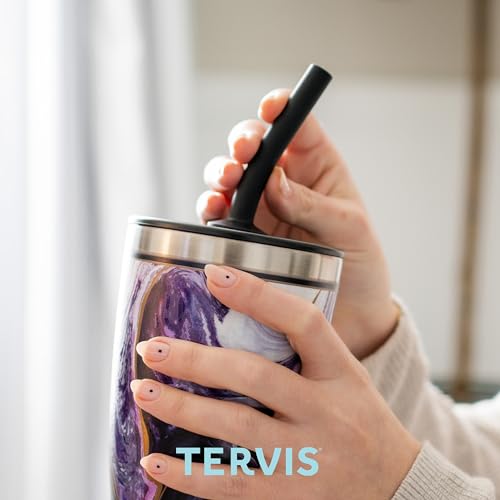 Tervis Traveler NFL Philadelphia Eagles - Super Bowl LIX Champions Triple Insulated Tumbler Travel Cup Keeps Drinks Cold & Hot, 30oz with Straw Lid, Stainless Steel