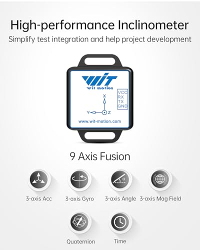 [IMU Accelerometer Logger] WT901C-232 9-axis Tilt Sensor, 3-axis Acceleration Sensors+Gyroscope +Magnetometer+Inclinometer, Digital Compass USB RS232 MPU9250 Module WT901C-RS232