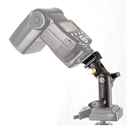 Fotga 2 Pack Camera Flash Speedlite Mount Swivel Light Stand Bracket with Umbrella Reflector Holder for Camera DSLR Nikon Pentax Olympus DSLR Flashes Studio Light LED Light
