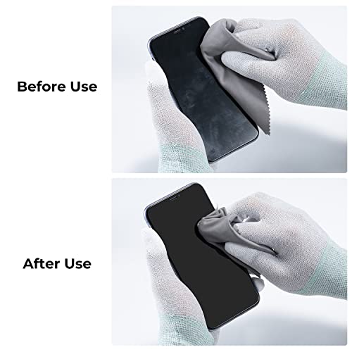 K&F CONCEPT 10 Pack Microfiber Lens Cleaning Cloth,15X18CM,Glasses Cleaner