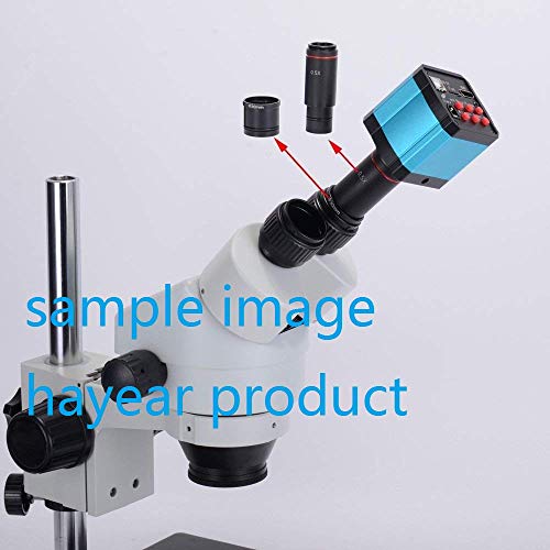 HAYEAR 0.5X Reduction Lens Eyepiece Lens 23.2mm Mounting with 30mm 30.5mm Ring Adapter Applicable for Biomicroscope Stereo Microscope