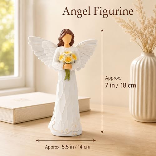 Retirement Gift for Woman, 7.0” Resin Angel Figurine - Retirement Gifts Retirement Gift