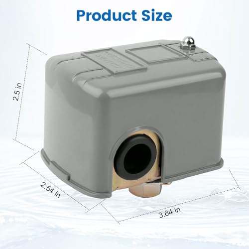 QCG 40-60 PSI pressure switch for well pump with 1/4-inch female NPT connection