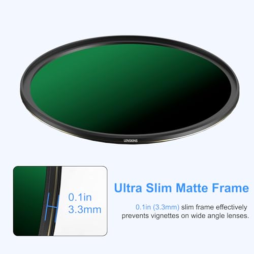 77mm ND 1000 Filter, 10 Stop Fixed Neutral Density Filter for Camera Lenses 77mm
