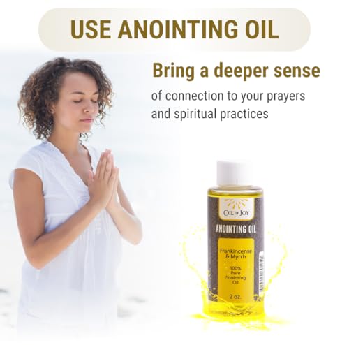Swanson Christian Products Frankincense and Myrrh Anointing Oil 2 Oz 100% Pure Anointing Oil for Prayers by Oil of Joy