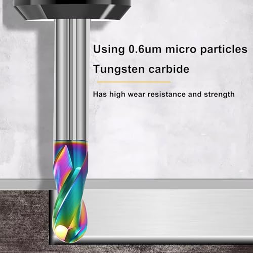 JIANXING 6mm R3 2-flute carbide ball nose end mill, 3-piece set
