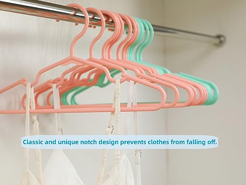 100 Pack White Baby Nursery Closet Hangers,Kids Plastic Hangers,Non-Slip Laundry Infant Pant & Coat Hangers for Newborn Clothes,Ultra-Thin Child Clothes Hangers for Girls Boys Toddler Kids 100