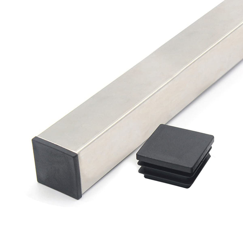 [Australia - AusPower] - 1.5 Inch (38 mm) Square Plastic Plugs Tubing End Caps for Square Tubing Post (8 Pack) 1.5 Inch 8 Pack 