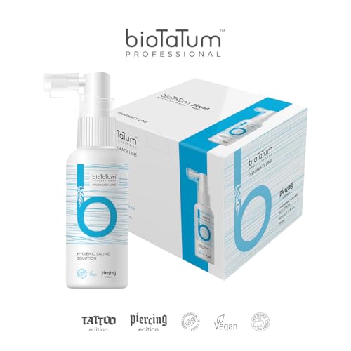Hygienic Piercing Spray Saline Solution - Clean Skin Piercing Spray/Piercing Care Spray - Piercing Aftercare - After Piercing Solution for Ears, Nose, Body, Belly Button Piercings One Size