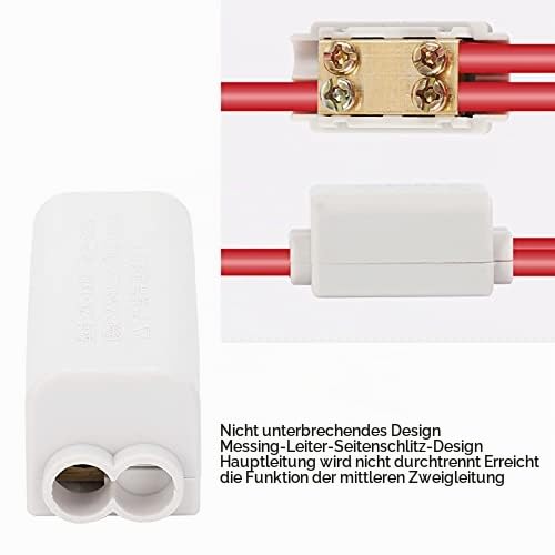 2-Piece Terminal Blocks High Performance Main Divider T Shape 1-in-2-Out Wiring Terminal Block Quick Splice Terminal Blocks Cable Connection Zk-1310 1000V 80A with Insulation Shell