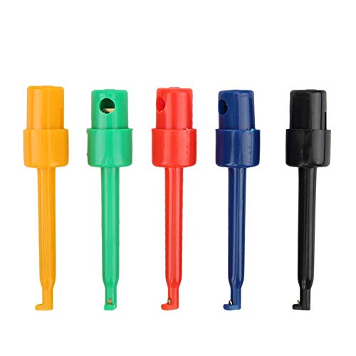 [Australia - AusPower] - Multimeter Test Hook Clips Spring Hooks 20Pcs Colorful Large for Electronic Testing 