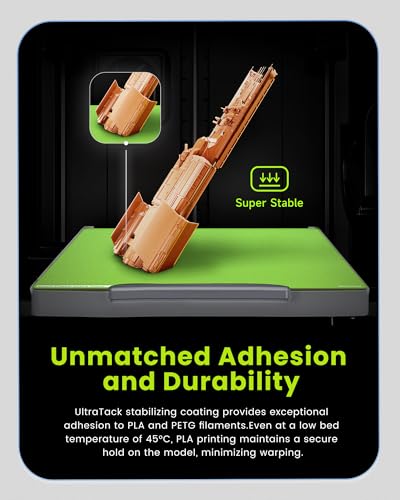 YOOPAI Cold Low Temperature Build Plate for AD5X/AD5M/AD5M Pro, Double Sided 235x235mm Low Temperature Print Plate, Cold 3D Printer Bed Platforms with UltraTack Coating Green