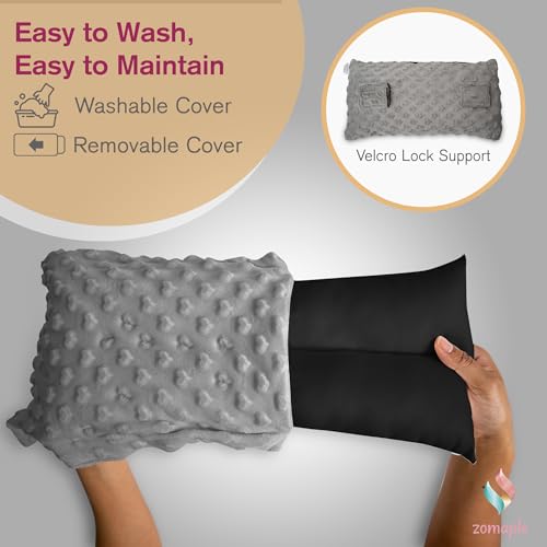 Zomaple Mastectomy Pillow - Post Surgery Pillow, Mastectomy Recovery Must Haves, Breast for After Heart Surgery, Reduction & Augmentation Patients Sleeping, Recovery Seatbelt Protection-Surgery Gift Charcoal Grey