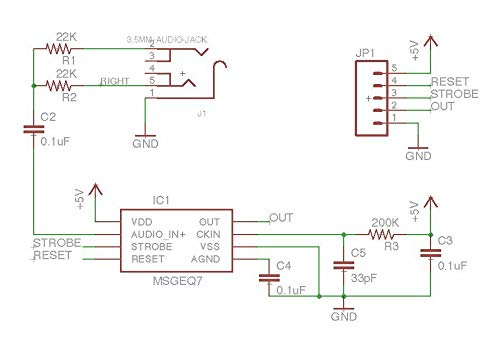[Australia - AusPower] - MSGEQ7 Seven Band Spectrum Analyzer Breakout Board Mono/Stereo (Mono) 