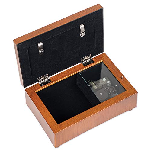 Cottage Garden Reap Reward Enjoy Retirement Woodgrain Embossed Jewelry Music Box Plays How Great Thou Art