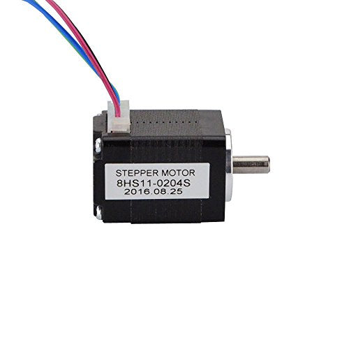 STEPPERONLINE Nema 8 Stepper Motor Bipolar 1.8 deg 1.6 Ncm 0.2 A 20 x 20 x 28 mm 4 Wires for 3D Printer, CNC Machine