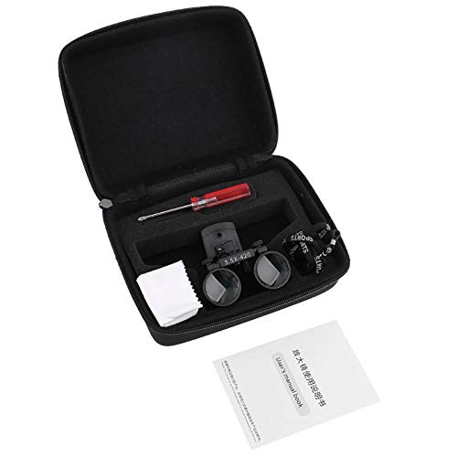 [Australia - AusPower] - 3.5X420mm Binocular Plastic Clip Loupes DY-110 Lab Head Magnifier w/Clip-on 