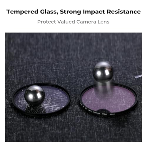 K&F CONCEPT 82mm MC UV Protection Filter Shockproof Tempered Optical Glass