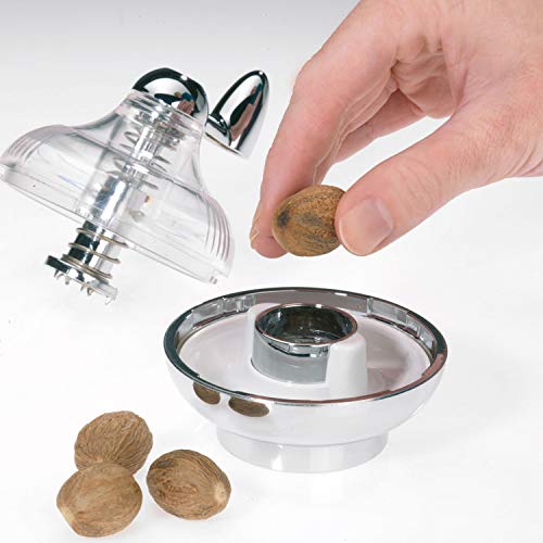 Westmark Nutmeg Grinder, With Storage Area, Plastic/Stainless Steel, Silver/Transparent, 69572260 Mill