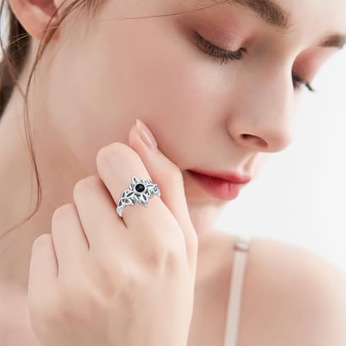YAFEINI Urn Ring for Ashes for Women Sterling Silver Witches Knot Cremation Ring Nudo de Bruja Jewelry for Women 6