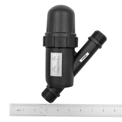 POFET Water Saving Y-Shaped Mesh Filter Plastic for Agricultural Irrigation, 1 Inch Mesh Filter, Irrigation Filter, Garden Screen Filter