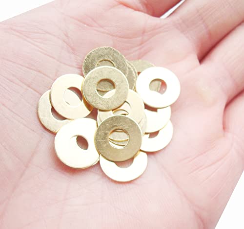 HAISDA brass washer gaskets for EDC folding knives, 20-piece flat washer bearing set