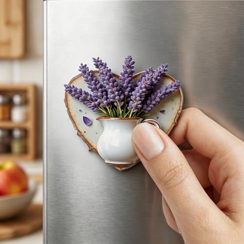 2D Flat Guardian Angel Fridge Magnet, Religious Heart Angel Refrigerator Magnet, Spiritual Decorative Magnet for Fridge Whiteboard Locker