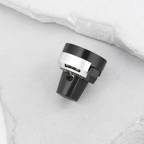 5 Pcs 1/4" Shank 22x24mm Precision Potentiometer Knob with Speed Counter