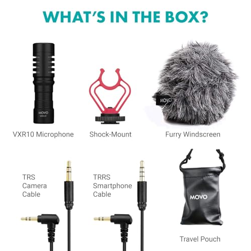 Movo VXR10 Universal Shotgun Mic for Camera