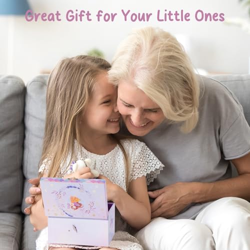 ProCase Children's Jewelry Box, Kids Jewelry Organizer with Unicorn for Little Girls, Jewelry Case Gift for Toddler Age 2 3 4 5 6 7 8 -Waltz Waltz
