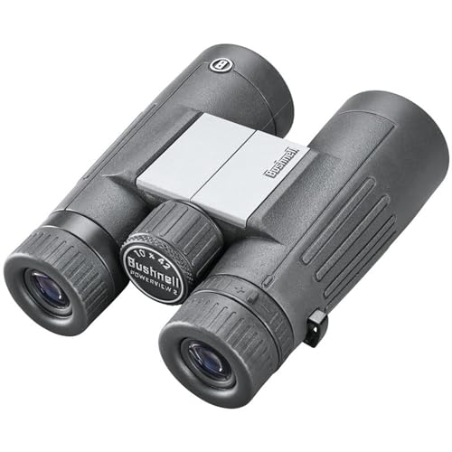 Bushnell PowerView 2 Binoculars, High-Definition Binoculars with Multi-Coated Lenses, Durable Aluminum Alloy Chassis, Wide Field of View, Ideal for Wildlife Observation, Hiking and Sporting Events 10x42