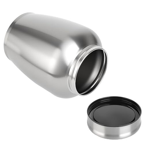 Large Stainless Steel Urns for Human Ashes Adult Up to 180 lbs, Blank Silver Blank
