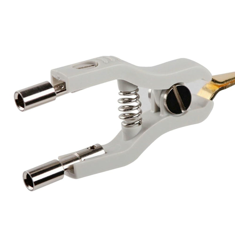 [Australia - AusPower] - 2PCS Copper LCR Kelvin Test Clip Bridge Test Clip Microresistivity Clip Test Clamp Testing Instrument Accessories 
